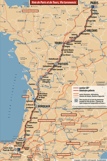 carte voie de Tours